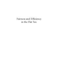 cover of the book Fairness and Efficiency in the Flat Tax