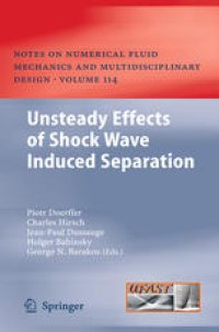 cover of the book Unsteady Effects of Shock Wave Induced Separation