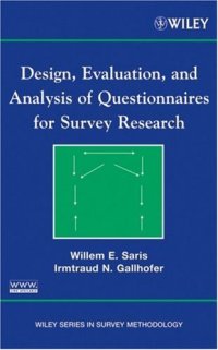 cover of the book Design, Evaluation, and Analysis of Questionnaires for Survey Research (Wiley Series in Survey Methodology)