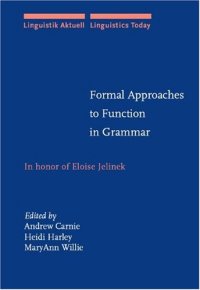 cover of the book Formal Approaches to Function in Grammar: In Honor of Eloise Jelinek