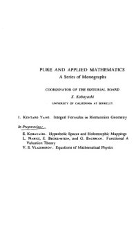 cover of the book Integral Formulas in Riemannian Geometry