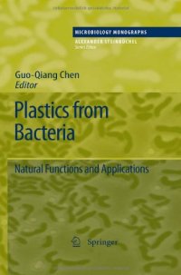 cover of the book Plastics from Bacteria: Natural Functions and Applications