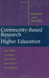 cover of the book Community-Based Research and Higher Education: Principles and Practices (Jossey Bass Higher and Adult Education Series)