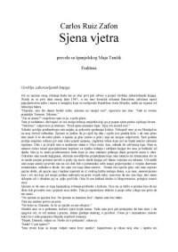 cover of the book Sjena vjetra