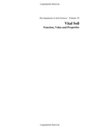 cover of the book Vital Soil: Function, Value and Properties