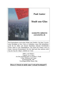 cover of the book Stadt aus Glas