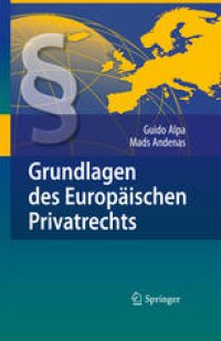 cover of the book Grundlagen des Europäischen Privatrechts