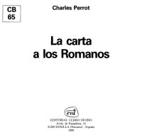 cover of the book La Carta a los Romanos