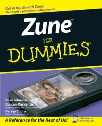 cover of the book Zune For Dummies (For Dummies (Computer Tech))