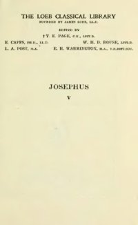 cover of the book Josephus: Jewish Antiquities (Books V-VIII)