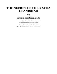 cover of the book Secret of the Katha Upanishad