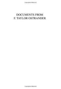 cover of the book Documents from F. Taylor Ostrander, Volume 23B (Research in the History of Economic Thought and Methodology)