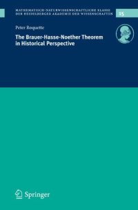 cover of the book The Brauer-Hasse-Noether Theorem in Historical Perspective