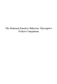 cover of the book The REBT Therapist’s Pocket Companion