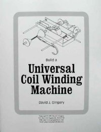 cover of the book Build a Universal Coil Winding Machine