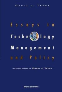 cover of the book Essays in Technology Management and Policy