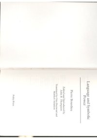 cover of the book Language & Symbolic Power