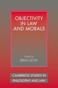 cover of the book Objectivity in Law and Morals