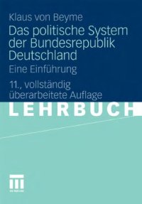 cover of the book Das politische System der Bundesrepublik Deutschland: Eine Einführung. 11. Auflage (Lehrbuch)