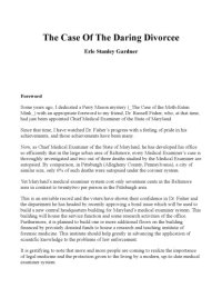 cover of the book Perry Mason, The Case of the Daring Divorcee