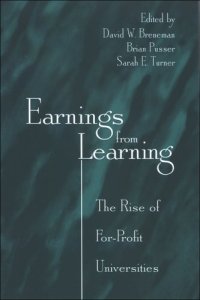 cover of the book Earnings from Learning: The Rise of For-profit Universities (S U N Y Series, Frontiers in Education)