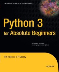 cover of the book Python 3 for Absolute Beginners