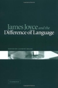 cover of the book James Joyce and the Difference of Language