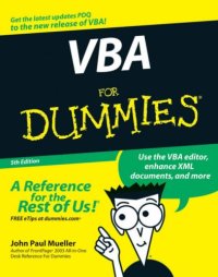 cover of the book VBA For Dummies