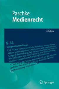 cover of the book Medienrecht