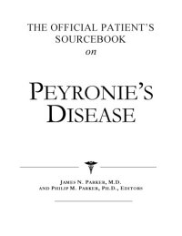 cover of the book The Official Patient's Sourcebook on Peyronie's Disease