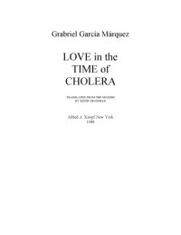 cover of the book Love in the Time of Cholera