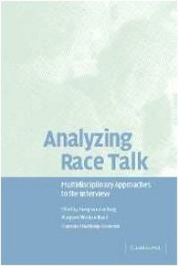 cover of the book Analyzing Race Talk: Multidisciplinary Perspectives on the Research Interview