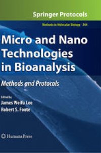 cover of the book Micro and Nano Technologies in Bioanalysis: Methods and Protocols