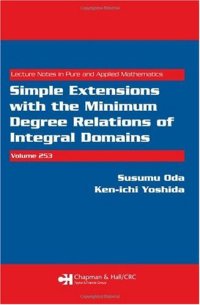 cover of the book Simple Extensions with the Minimum Degree Relations of Integral Domains