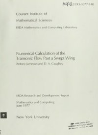 cover of the book Numerical Calculation of the Transonic Flow Past a Swept Wing