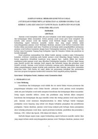 cover of the book JAMINAN SOSIAL BERBASIS KOMUNITAS LOKAL  ( STUDI KASUS PERKUMPULAN KEMATIAN AL-KHOIRO DI DESA ULAK  KERBAU LAMA KECAMATAN TANJUNG RAJA  KABUPATEN OGAN ILIR  SUMATERA SELATAN)