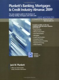 cover of the book Plunkett's Banking, Mortgages & Credit Industry Almanac 2009