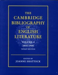 cover of the book The Cambridge Bibliography of English Literature: Volume 4, 1800-1900, Third edition (The Cambridge Bibliography of English Literature 3)