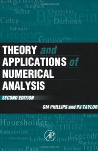 cover of the book Theory and Applications of Numerical Analysis