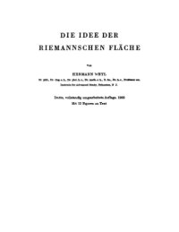 cover of the book Die Idee der Riemannschen Fläche