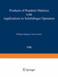 cover of the book Products of Random Matrices with Applications to Schrödinger Operators