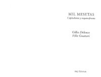 cover of the book Mil Mesetas: Capitalismo y esquizofrenia