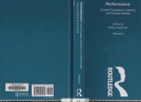 cover of the book Performance:Critical Concepts in Literary and Cultural Studies Vol. II