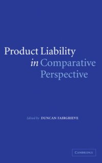 cover of the book Product Liability in Comparative Perspective