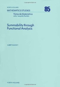 cover of the book Summability through Functional Analysis