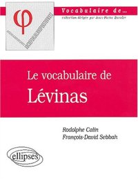 cover of the book Le vocabulaire de Levinas