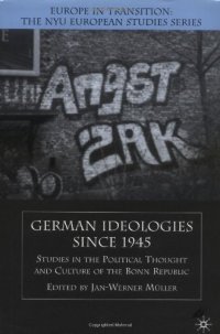 cover of the book German Ideologies Since 1945: Studies in the Political Thought and Culture of the Bonn Republic