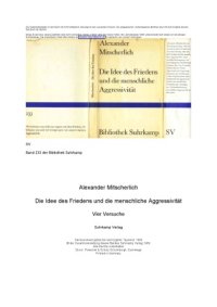 cover of the book Die Idee des Friedens und die menschliche Aggressivität