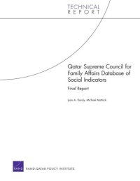 cover of the book Qatar Supreme Council for Family Affairs: Database of Social Indicators: Final Report