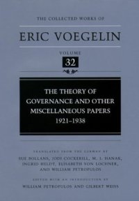 cover of the book The Theory of Governance and Other Miscellaneous Papers: 1921-1938